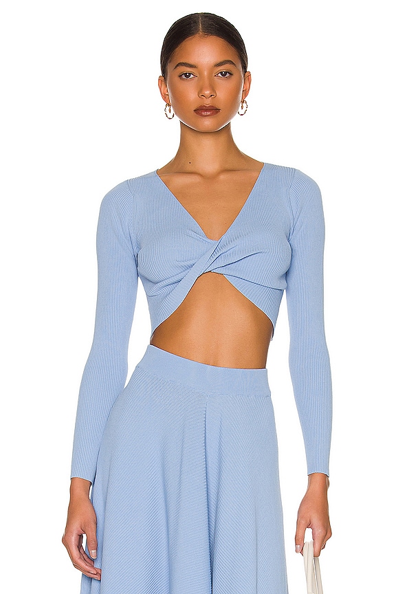 view 1 of 4 Laura Knit Top in Blue