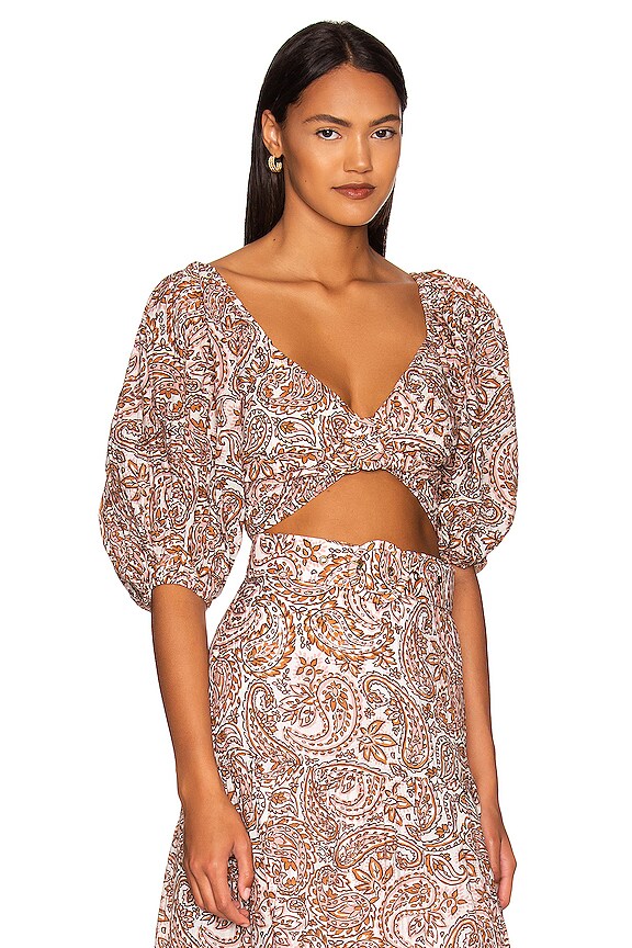 view 2 of 4 Jedda Crop Blouse in Paisley
