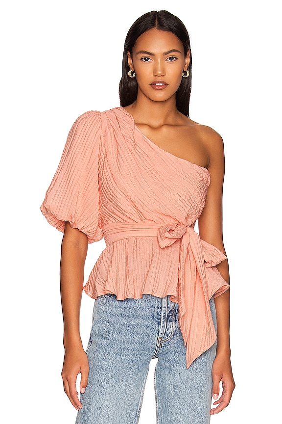 view 1 of 4 Vera One Shoulder Top in Rose