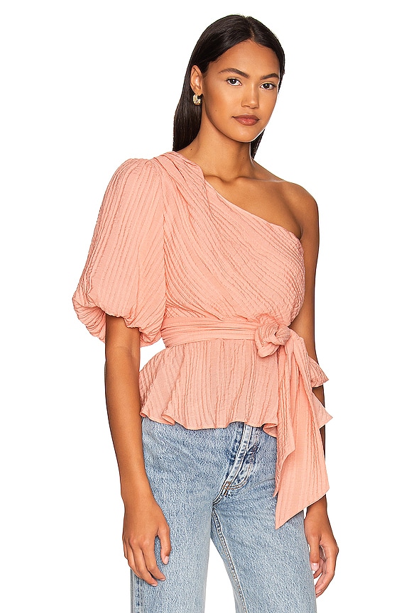 view 2 of 4 Vera One Shoulder Top in Rose
