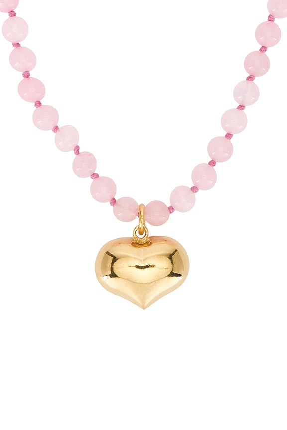 view 2 of 2 SAUTOIR PENDENTIF SWEET PEA in Pink & Gold