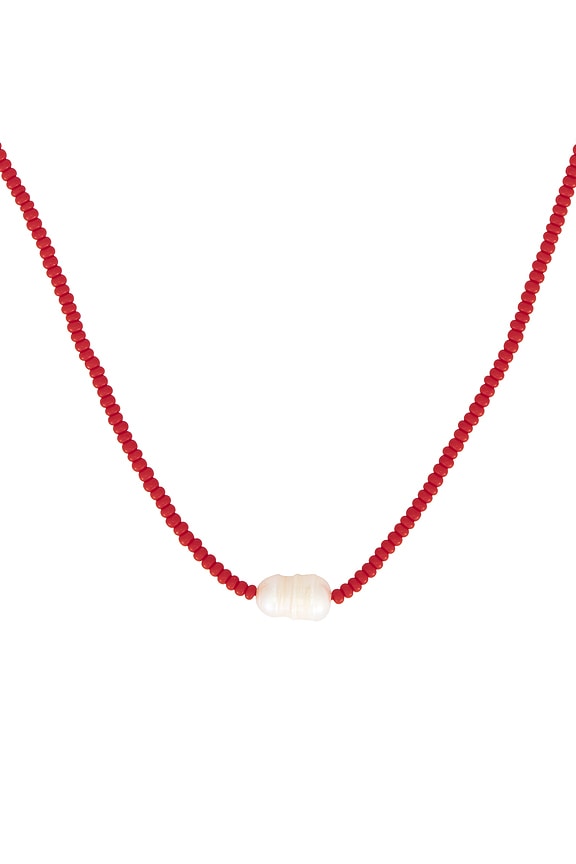 view 2 of 2 SAUTOIR PENDENTIF AGONDA in Red