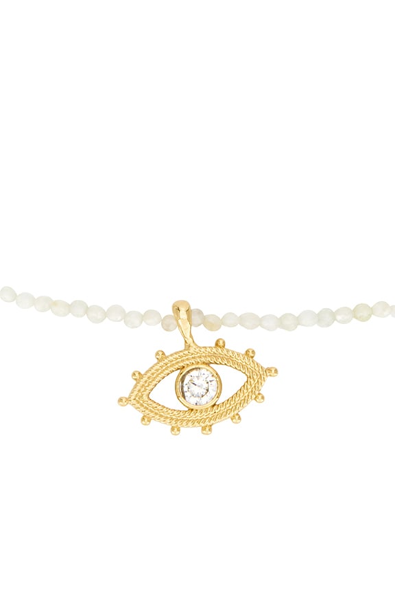 view 2 of 2 Papala Necklace in Sage & Brass