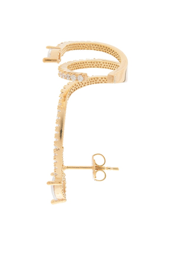 view 2 of 2 Snake Earrings in Gold