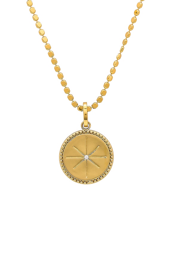 view 2 of 2 COLLAR PAISLEY CHAIN WITH REESE CHARM in Gold