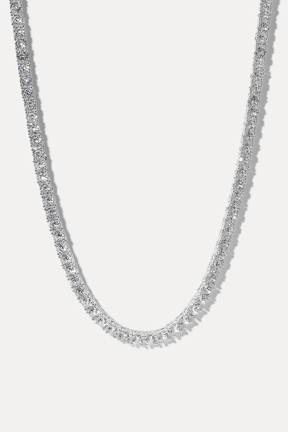 view 2 of 3 Audrey Necklace in Silver