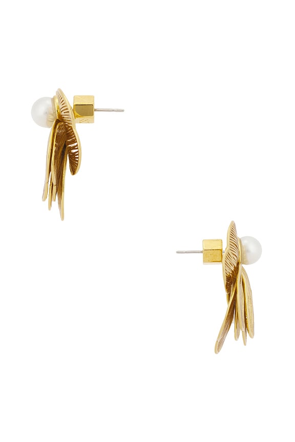 view 2 of 2 Lily Earrings in Gold