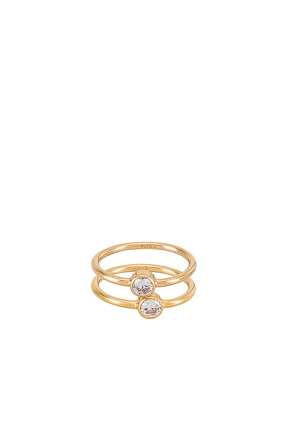 view 1 of 4 Aubrey Stacking Rings in Gold
