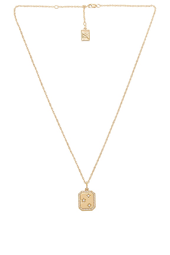 view 1 of 2 COLLAR ATLAS CHARM AND ELEANOR CHAIN in Gold