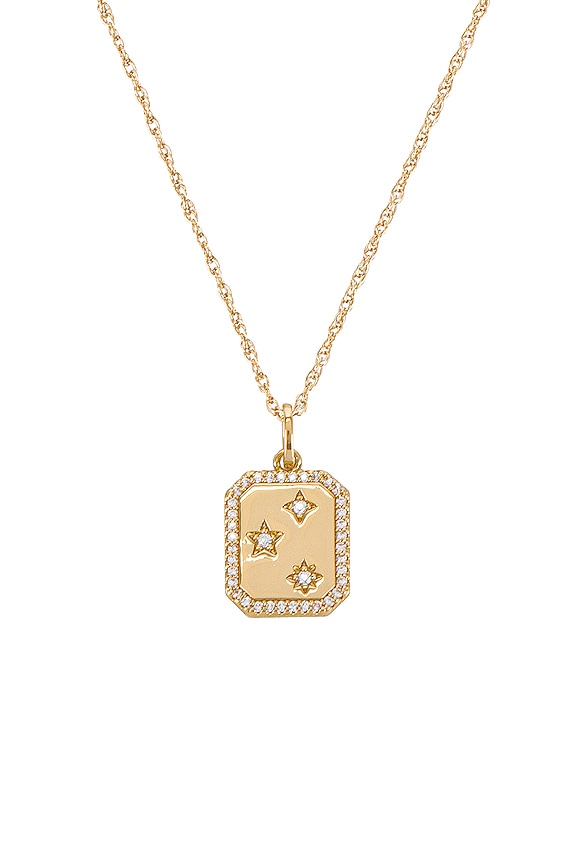 view 2 of 2 COLLAR ATLAS CHARM AND ELEANOR CHAIN in Gold