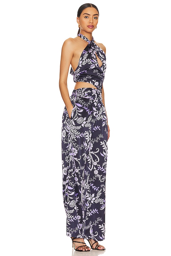 view 2 of 3 점프수트 in Indigo Vines