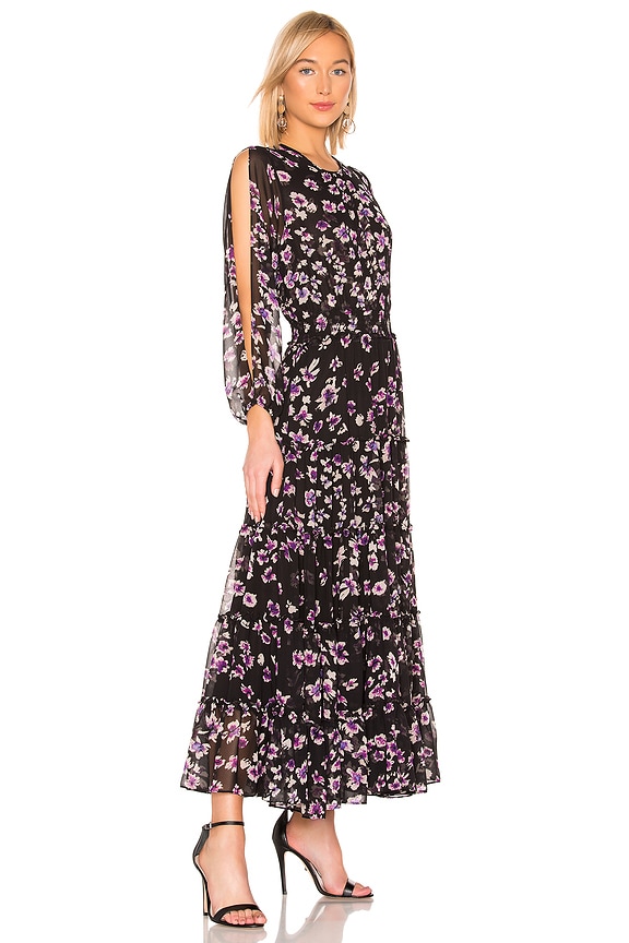 view 2 of 3 VESTIDO CESRA in Black Floral