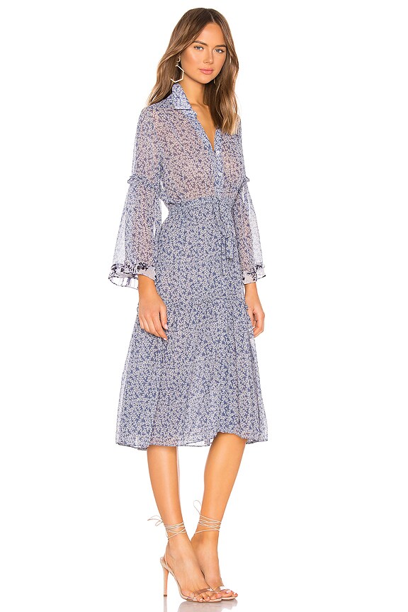 view 2 of 3 VESTIDO SIMA in Ditsy Blue Floral