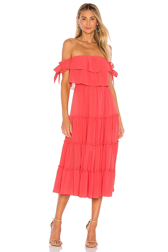 view 1 of 3 Micaela Dress in Coral