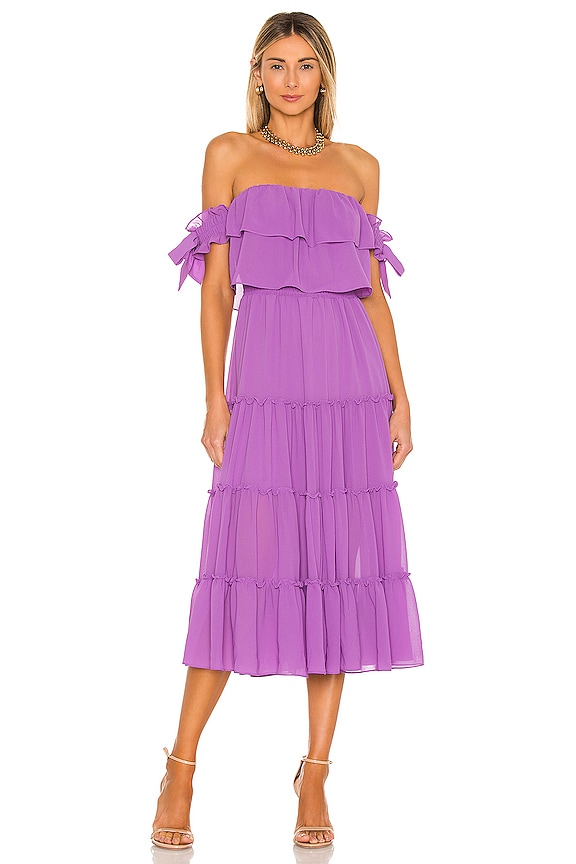view 1 of 3 Micaela Dress in Dark Lilac