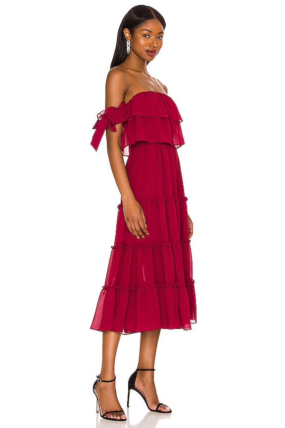 view 2 of 3 VESTIDO MICAELA in Burgundy