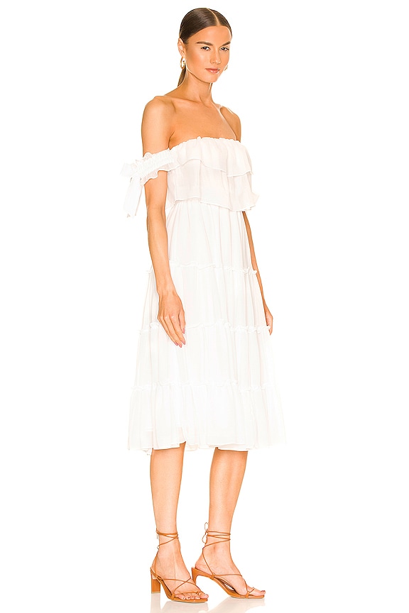 view 2 of 3 VESTIDO MIDI MICAELA in White