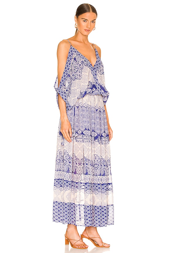 view 2 of 3 ROBE MAXI FARAH in Majorelle Mixed Tile