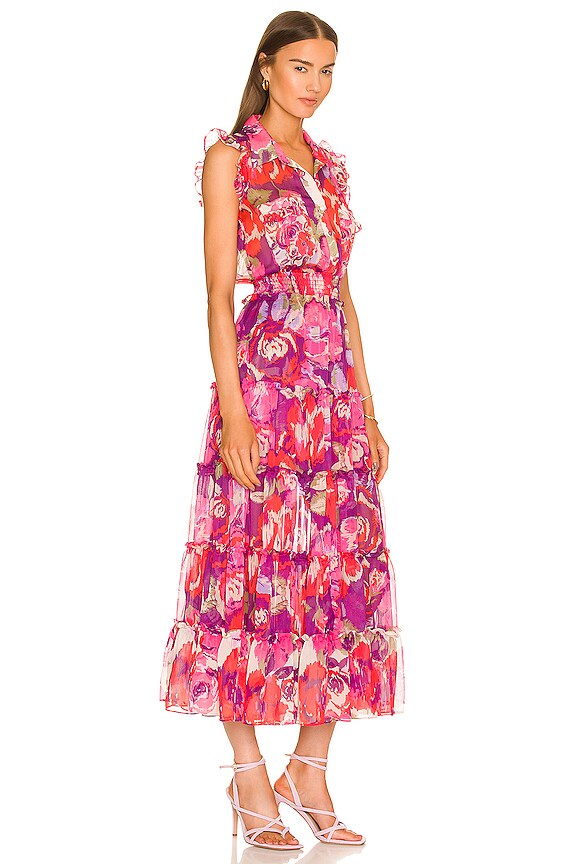 view 2 of 3 VESTIDO TRINA in Lilac Coming Up Roses