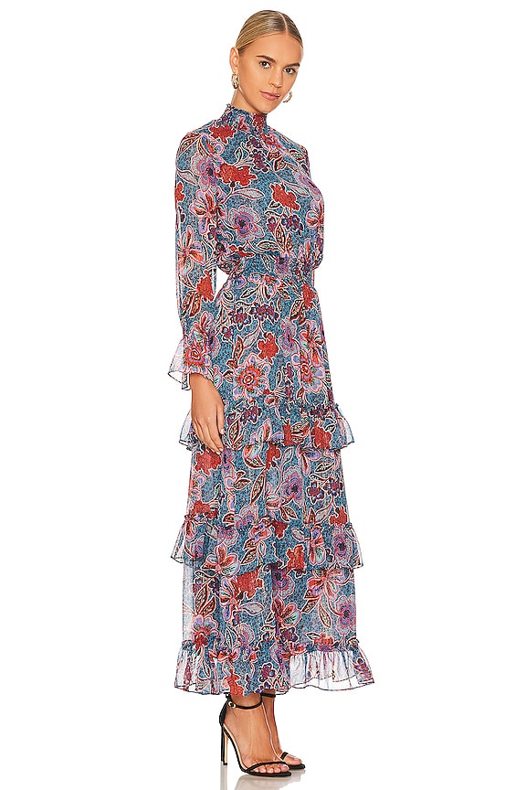 view 2 of 3 BETHANY 원피스 in Cerulean Flora