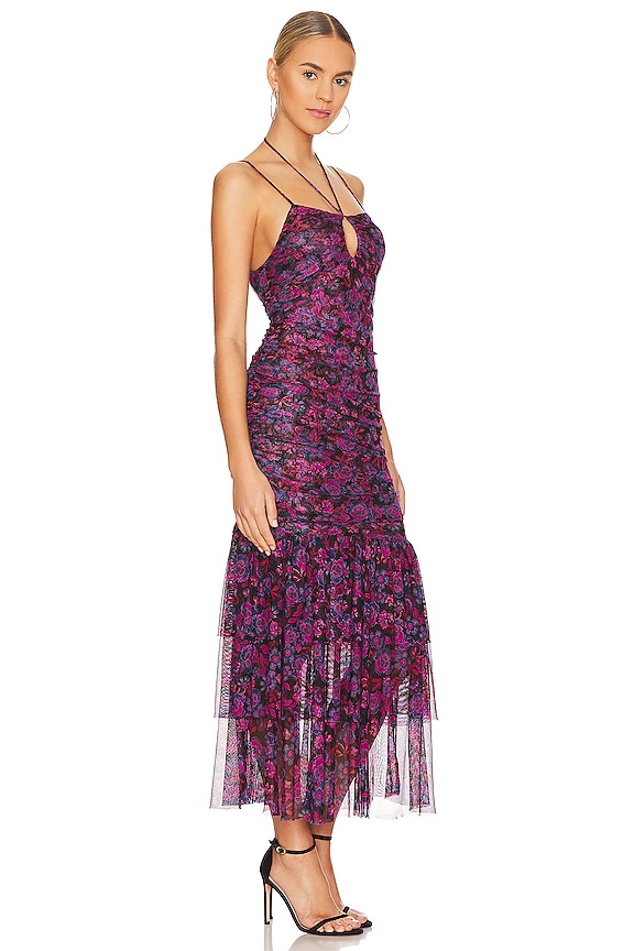 view 2 of 3 VESTIDO MIDI NICOLA in Electric Ditsy