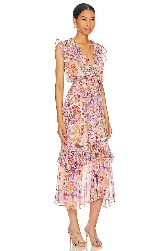 view 2 of 3 ROBE MI-LONGUE KIDADA in SUNSET BLOOMS