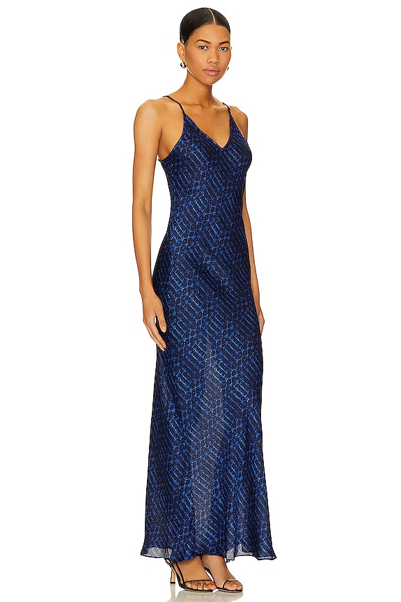 view 2 of 3 VESTIDO MIDI ZIA in Midnight Shibori