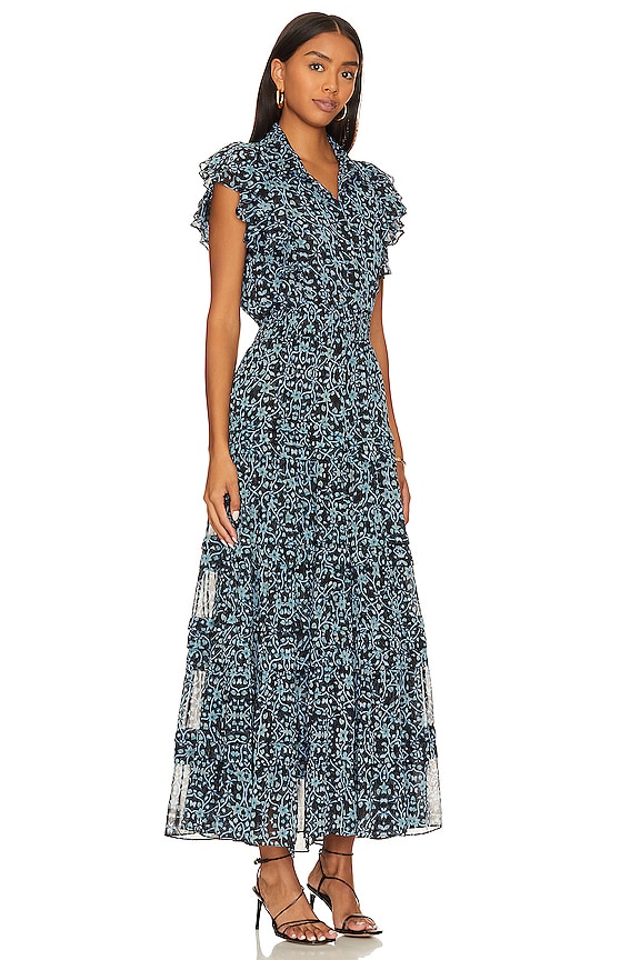 view 2 of 3 Marguerite Dress in NIGHTSHADE FLORA