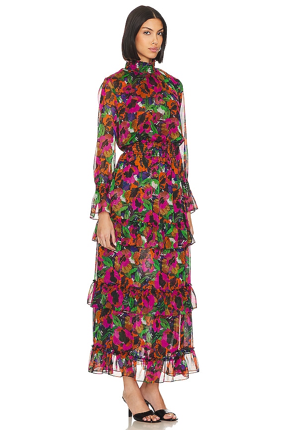 view 2 of 3 Bethany Dress in Jewel Tone Flora