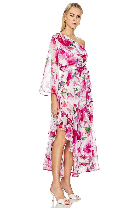 view 2 of 3 SABRINA ミディ丈ドレス in Garden Fuchsia