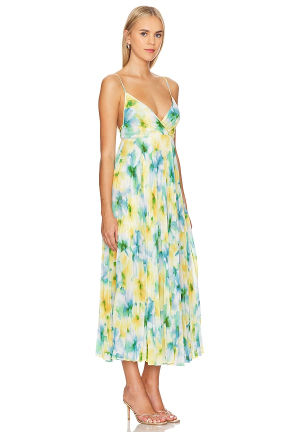 view 2 of 3 VESTIDO MIDI GALETA in Citron Water Color