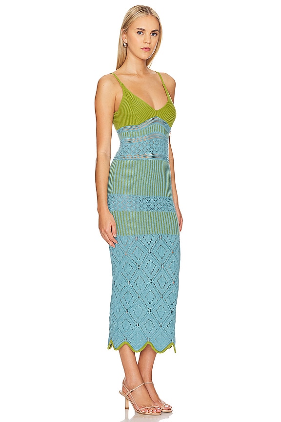 view 2 of 3 SEZEN ミディ丈ドレス in Blue