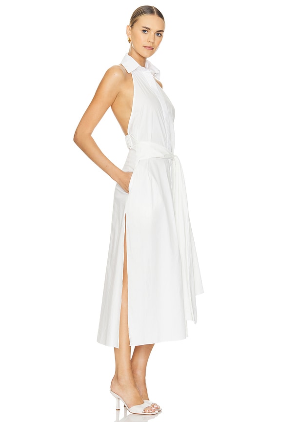 view 2 of 3 ROBE MI-LONGUE JESSIKA in White