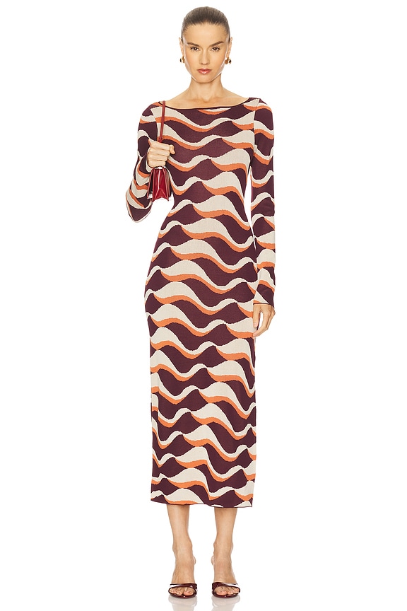 view 2 of 5 Cassie Dress in Wavy Stripe