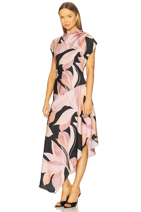 view 2 of 3 Sally Dress in Moody Abstract Flora