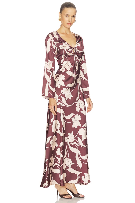 view 2 of 3 ROBE KARLA in Chocolate Flora