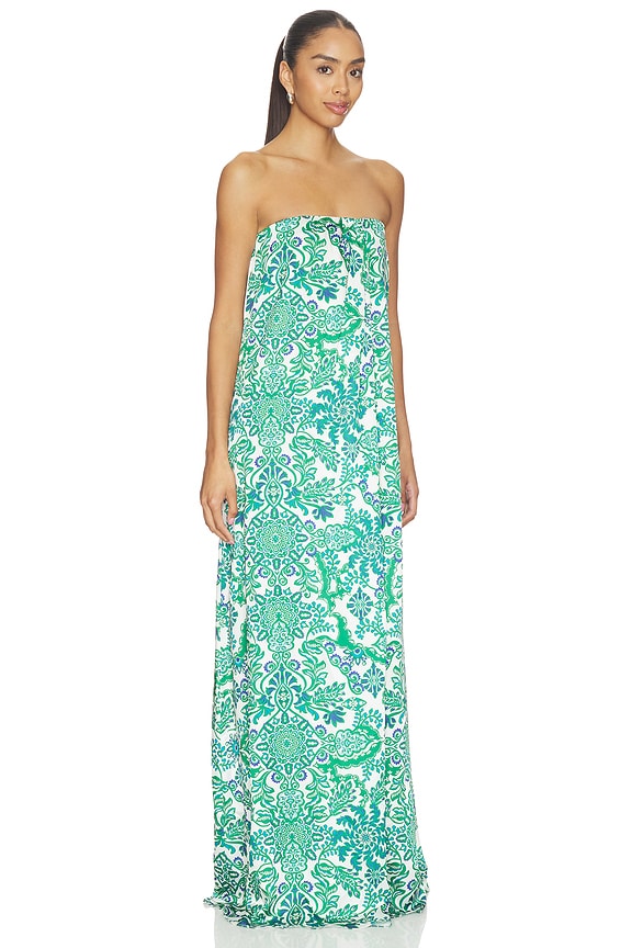 view 2 of 3 VESTIDO DIVINA in Reflective Botanical