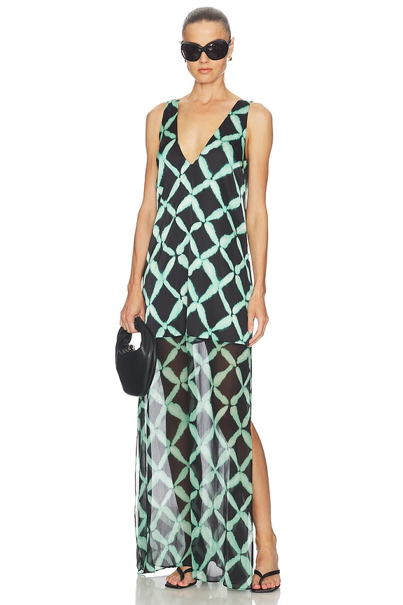 view 1 of 3 VESTIDO NINA in Painted Lattice