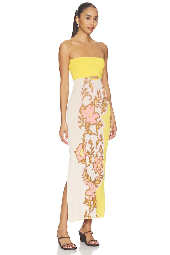 view 2 of 3 VESTIDO FLETCHER in Plumeria Wave Knit