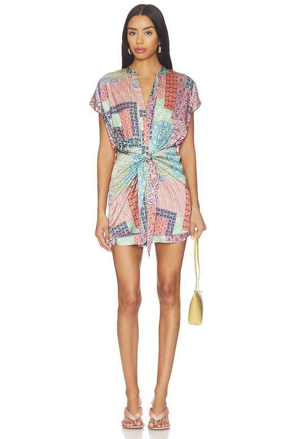 view 1 of 3 Mika Mini Dress in Oasis Patchwork