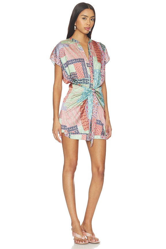 view 2 of 3 Mika Mini Dress in Oasis Patchwork