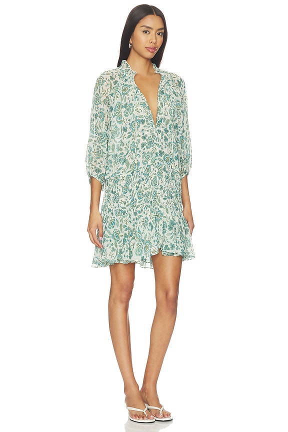 view 2 of 3 Shyra Dress in Azure Flora