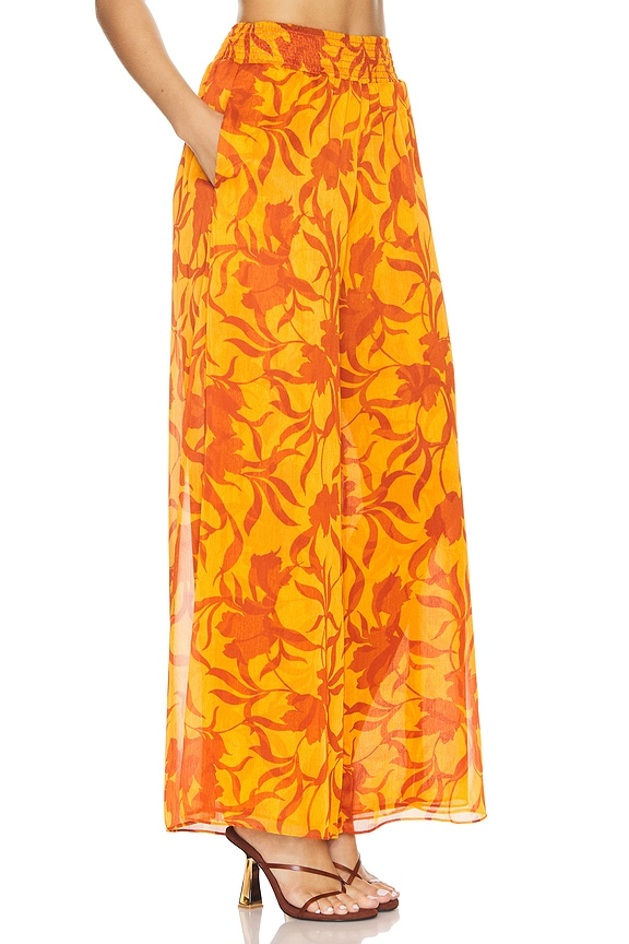 view 2 of 4 Freda Pants in Atlas Floral Persimmon