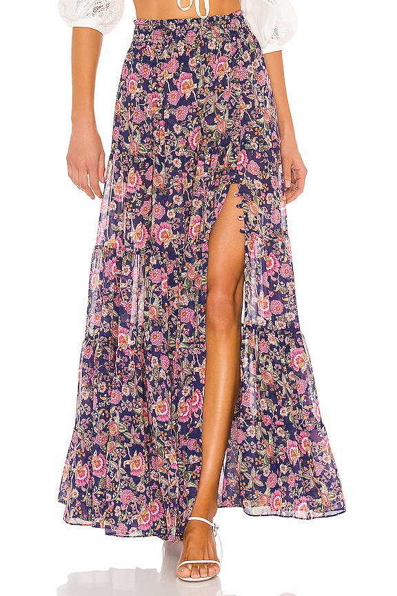 MISA Los Angeles Martina Skirt in Falaise Floral | REVOLVE