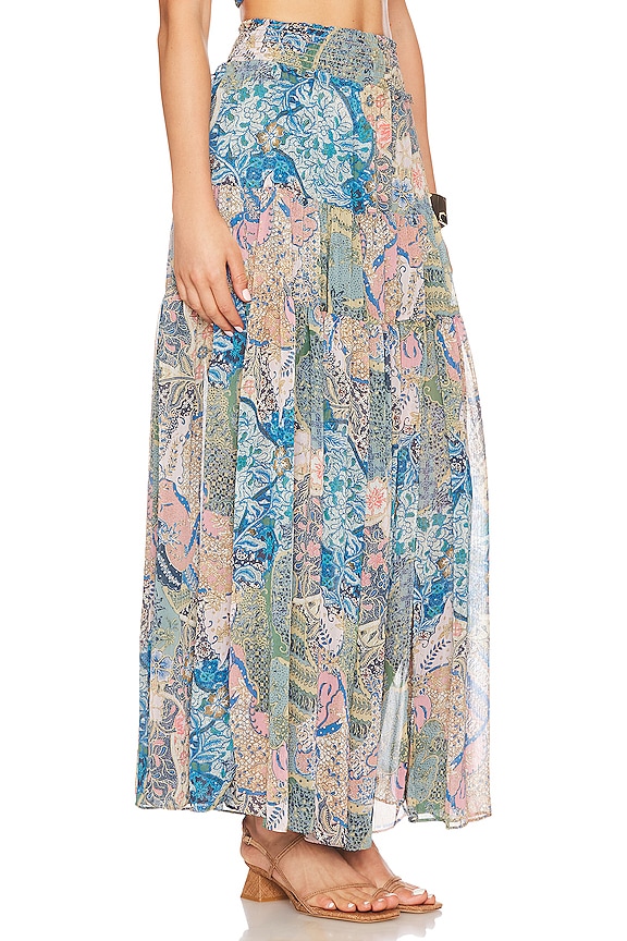 view 2 of 4 Bar Skirt in Patchwork Batik