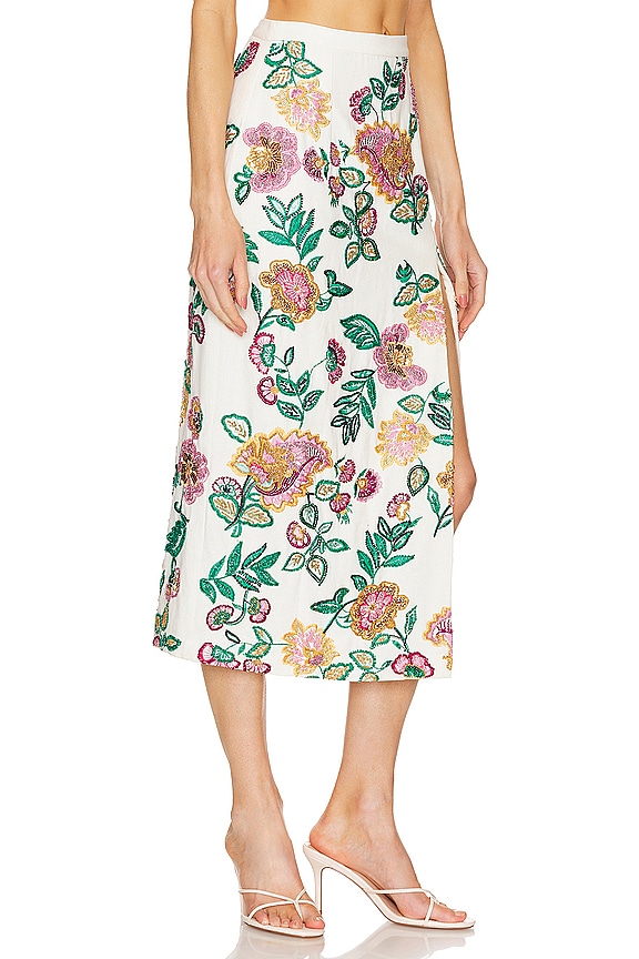 view 2 of 5 JUPE MIDI THARA in Paisley Floral