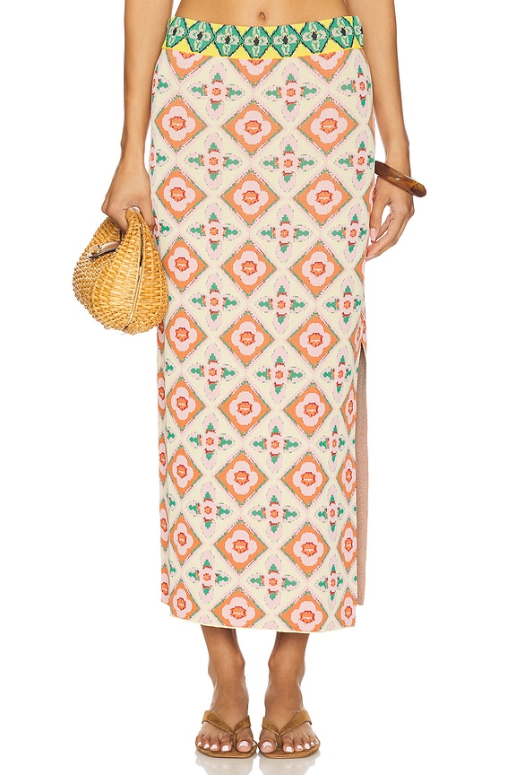 view 2 of 6 Gwen Skirt in Floral Block