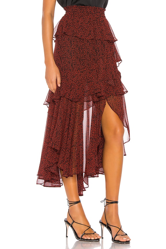 view 2 of 5 X REVOLVE Joseva Skirt in Mini Red Banana Leaf