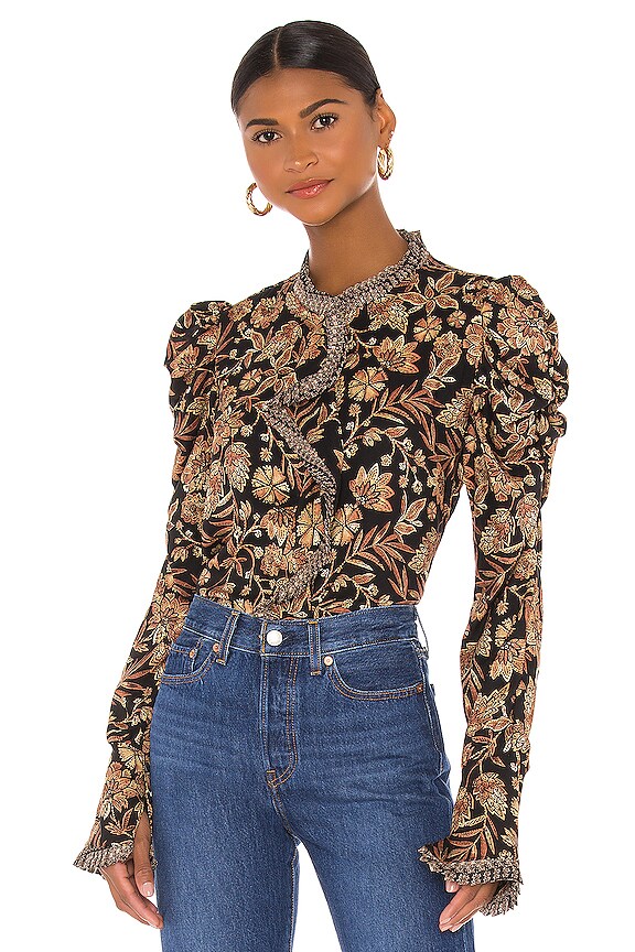 view 2 of 5 Garance Top in Gilded Paisley