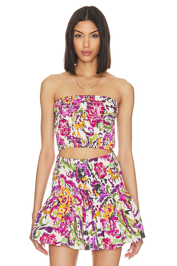 view 2 of 5 Ina Convertible Top in FLORA SPLASH